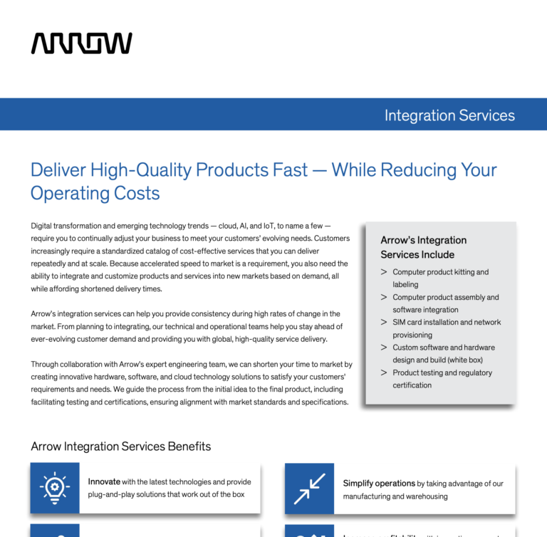 arrow integration services brochure